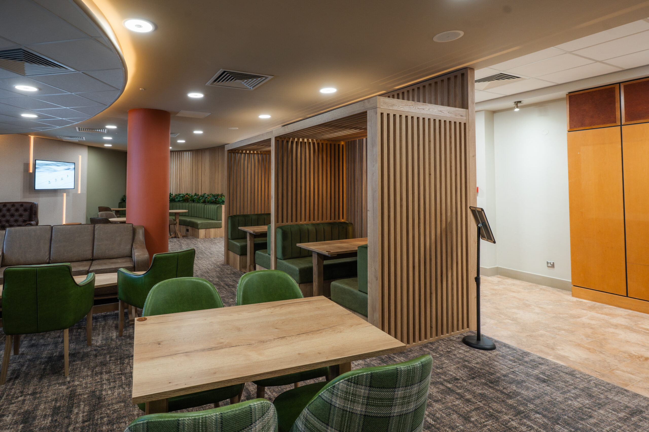 booth seating potters resorts five lakes Carter Newlove