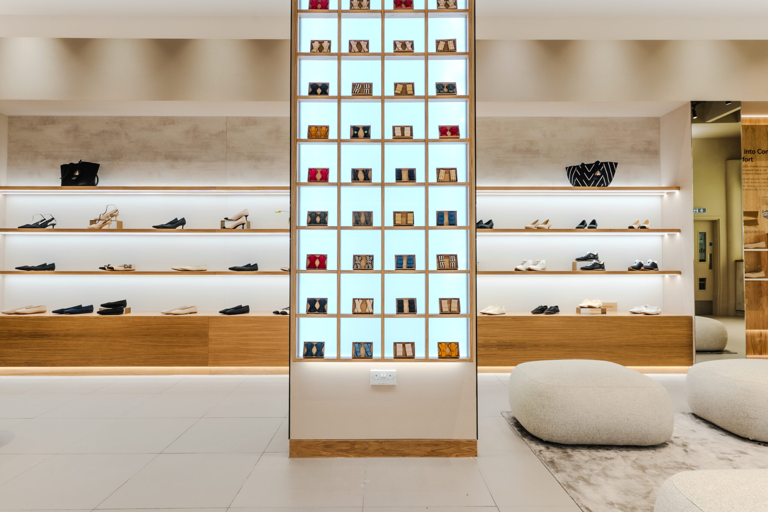 vivaia Westfield shepherds bush fit-out interior
