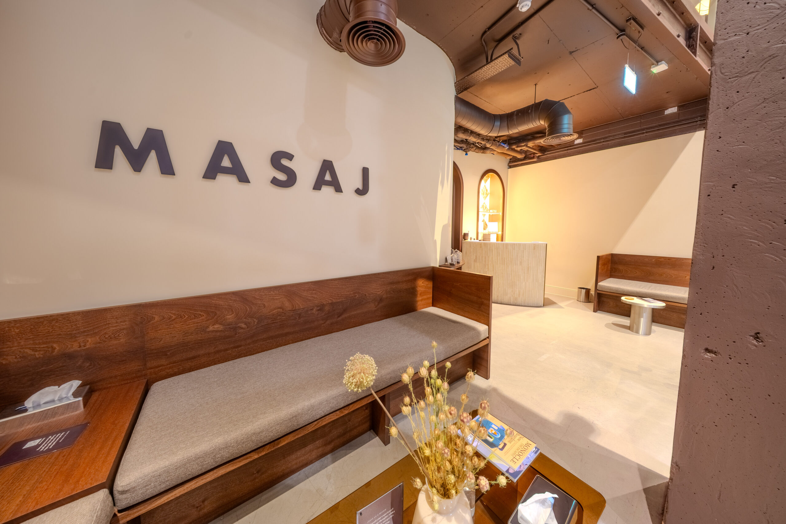 Masaj Islington Fit-Out by Carter Newlove Interiors Downstairs Reception